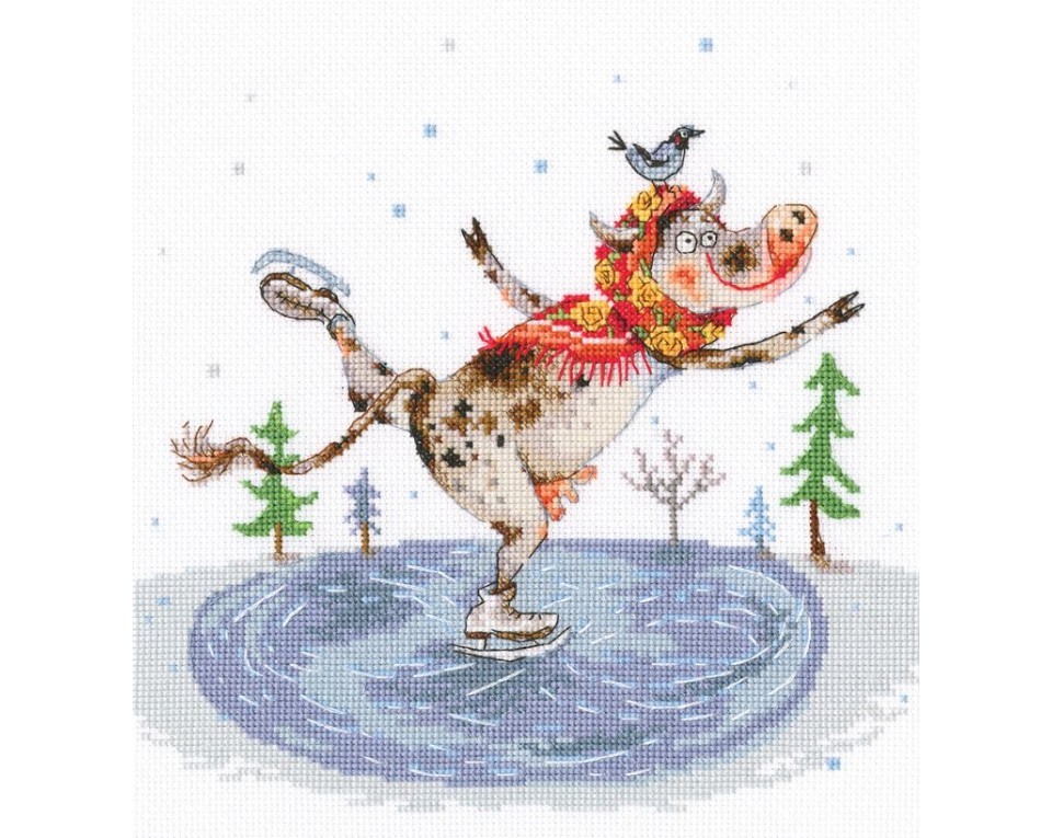 Cross-stitch kits "Graceful skating", Article: M835