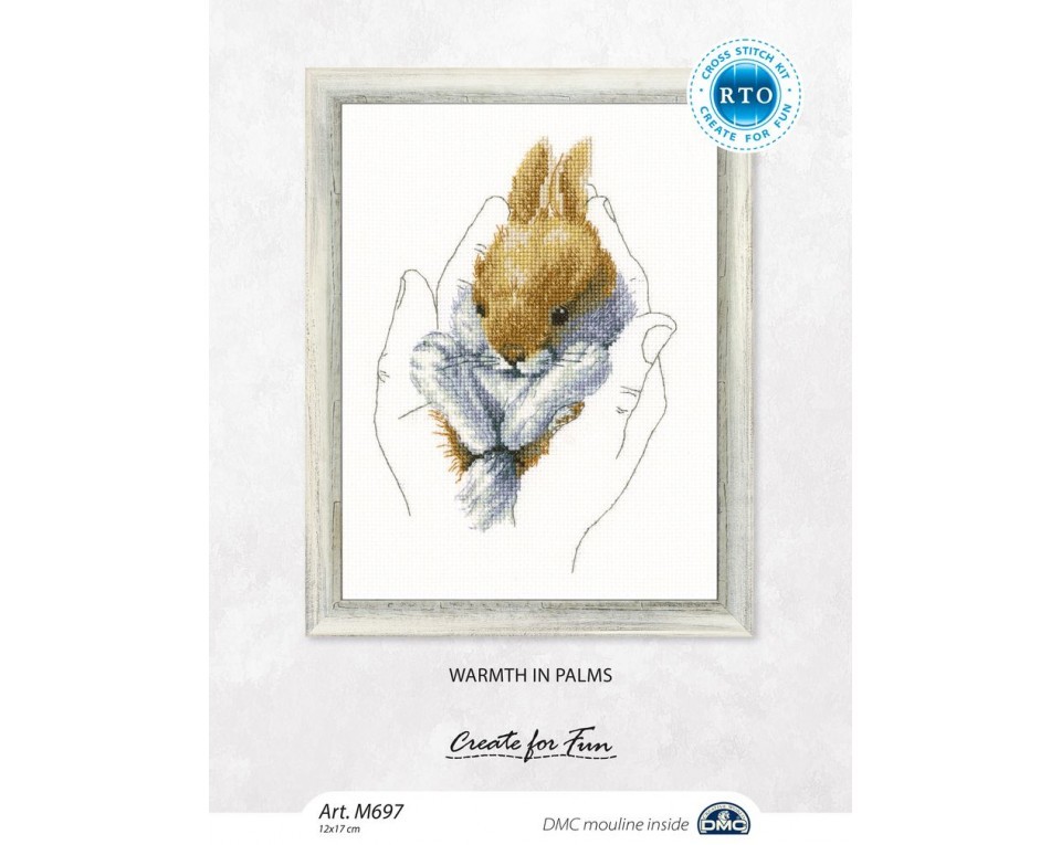 Cross-stitch kits "Warmth in palms", Article: M697