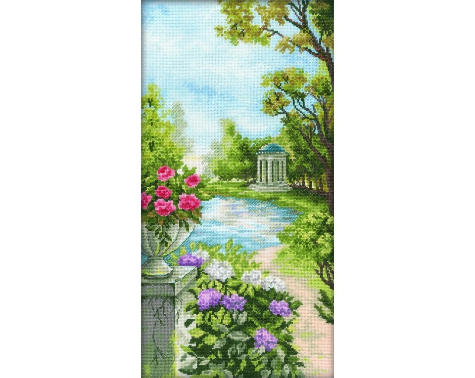 Cross-Stitch Kit "Summerhouse by the water", Article: M233