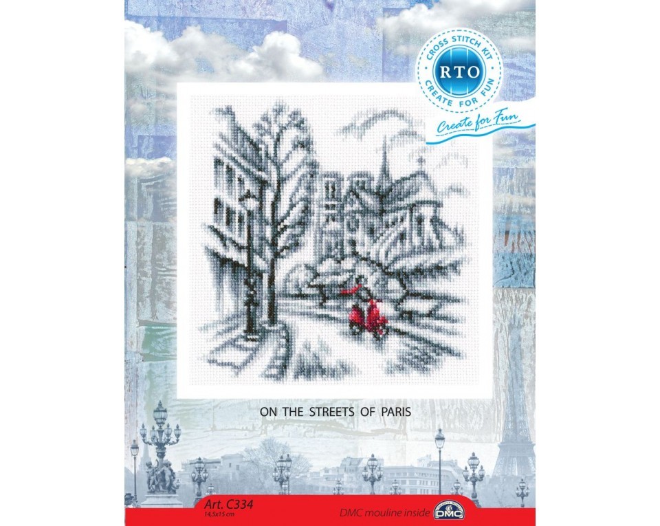 Cross-stitch kit "On the streets of Paris", Article: C334