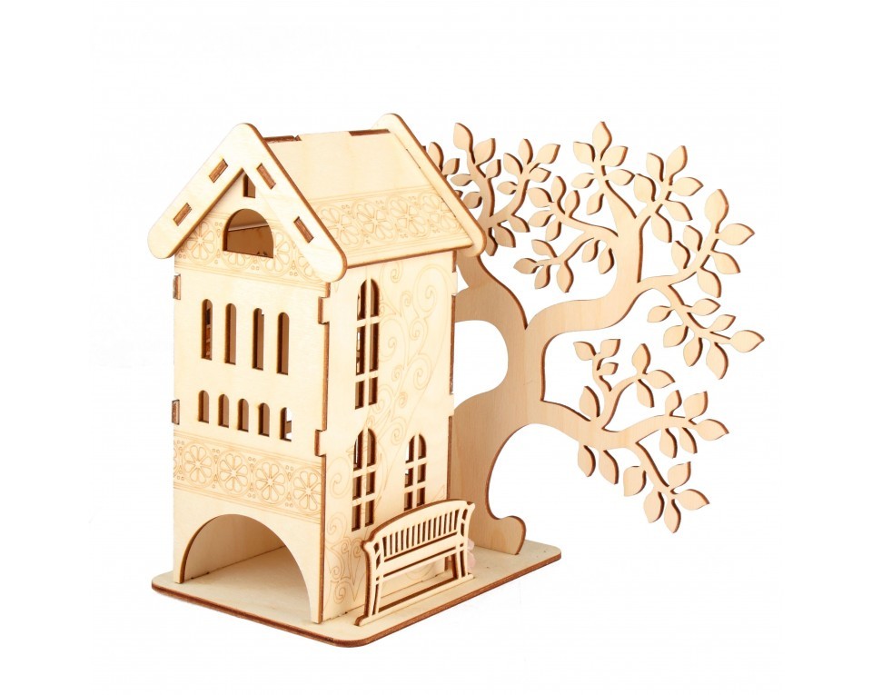 Plywood form "Tea house" "Buratini", Article: DZ20007