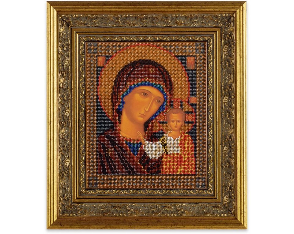 Icon beaded embroidery kit "Our Lady of Kazan", Article: RB-148