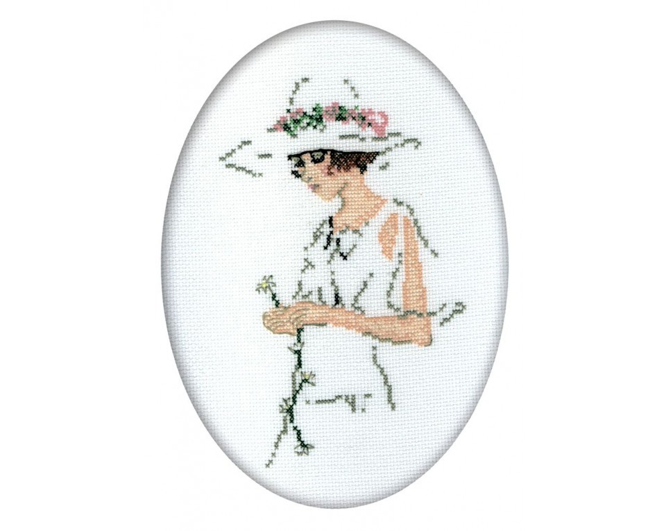Cross-Stitch Kit "Lady in White", Article: R291