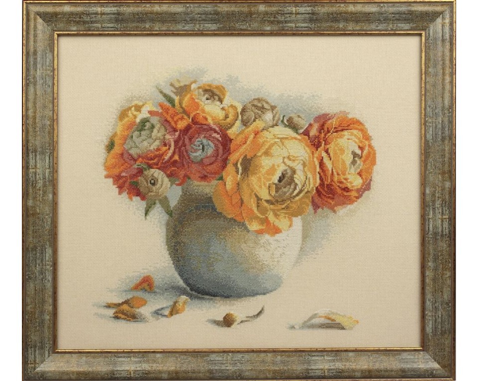 Cross-Stitch Kit "Bouquet Of Ranunculuses", Article: M204