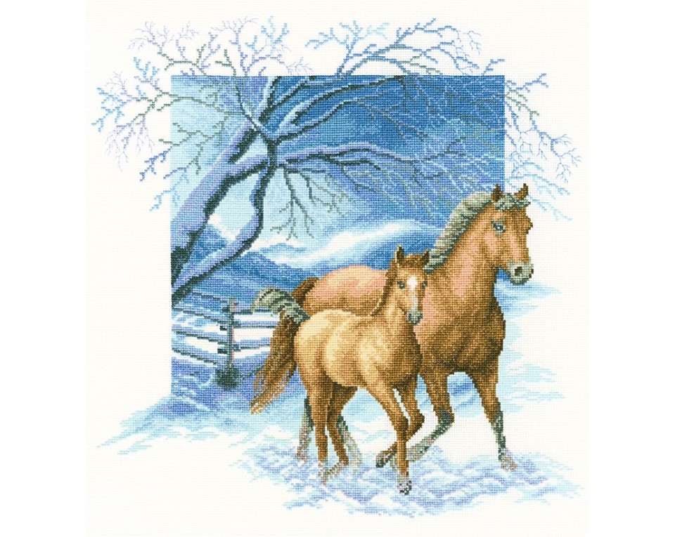 Cross-Stitch Kit "Beyond the village fencer", Article: M328