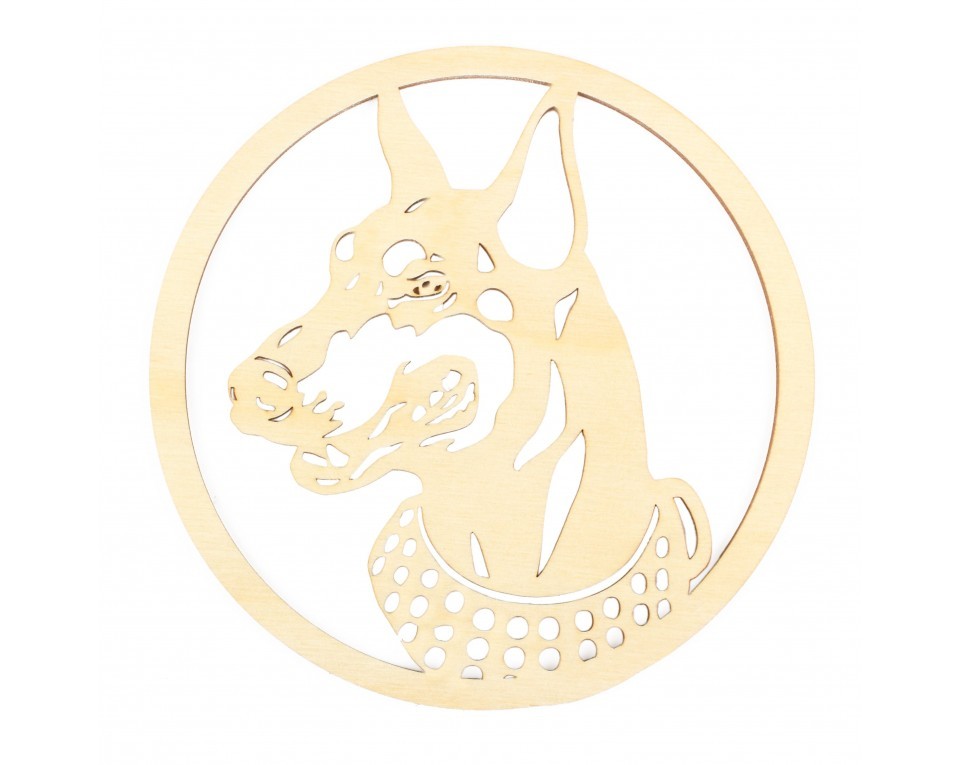 Plywood form "Buratini" - "Dog medal", Article: DZ70048