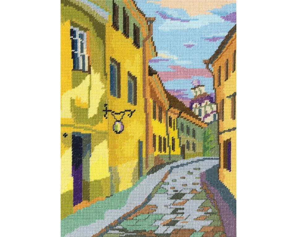 Cross-Stitch Kit "Sunny street", Article: M456