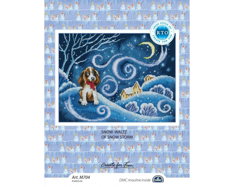 Cross-stitch kits "Snow waltz of snow storm", Article: M704