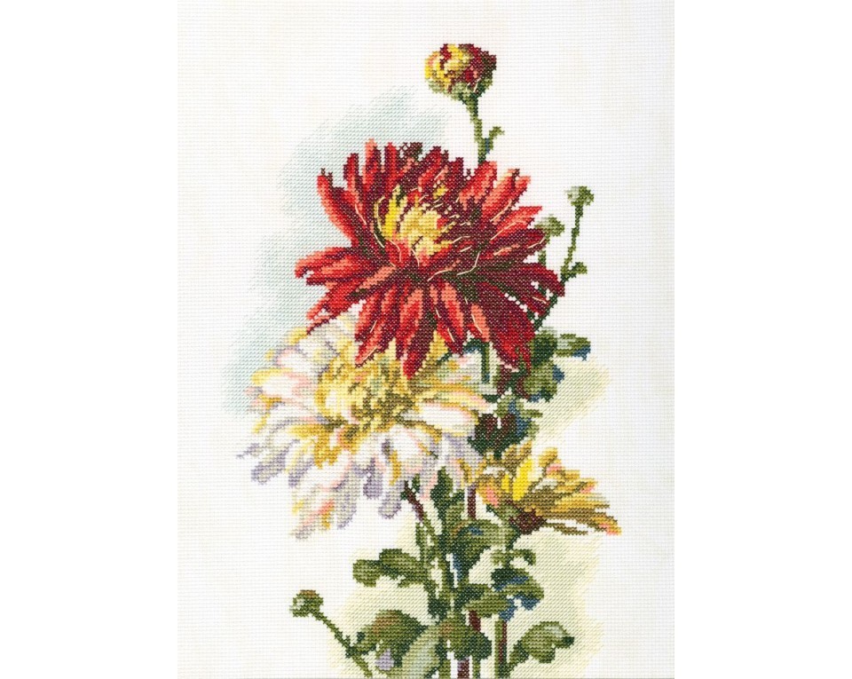 Cross-Stitch Kit "Chrysanthemum", Article: M516