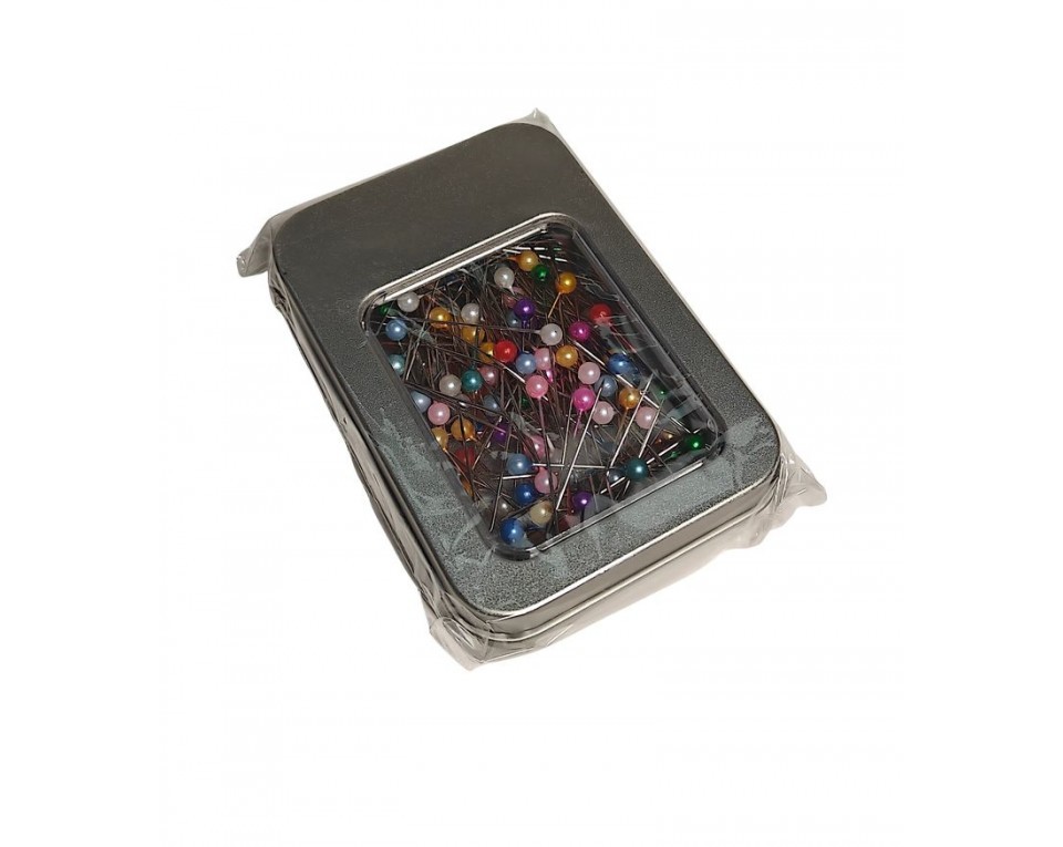 Pre-filled metallic pin box, Article: T00102