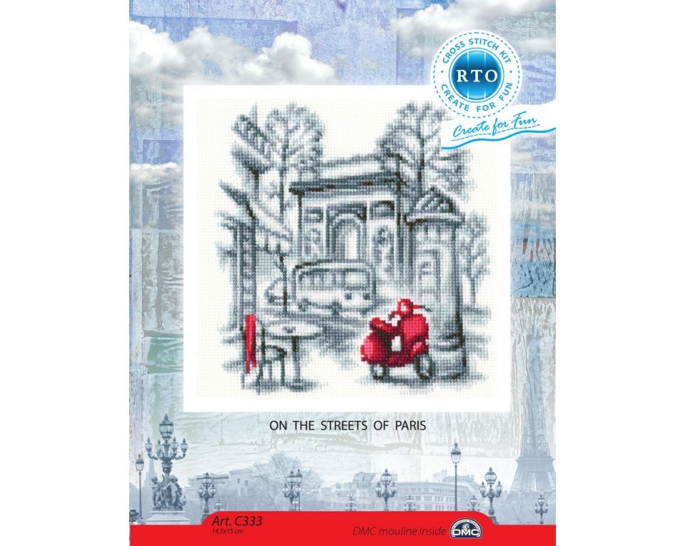 Cross-stitch kit "On the streets of Paris", Article: C333