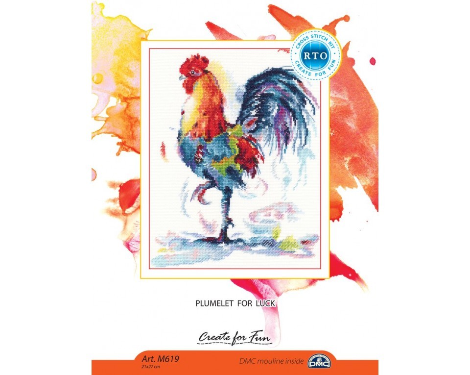 Cross-stitch kits "Plumelet for luck", Article: M619