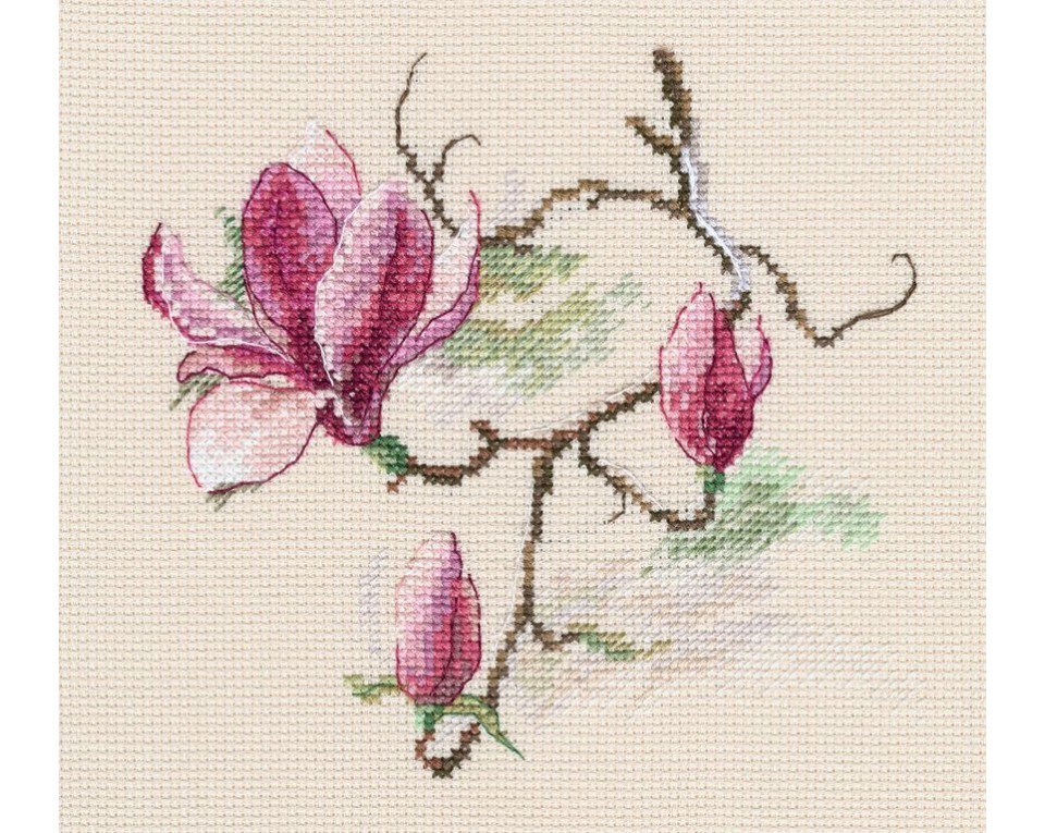 Cross-stitch kit "Magnolia flowers", Article: M731