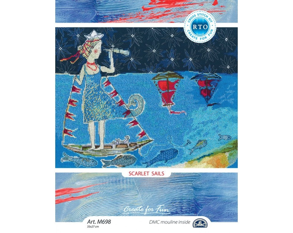 Cross-stitch kits "Scarlet Sails", Article: M698