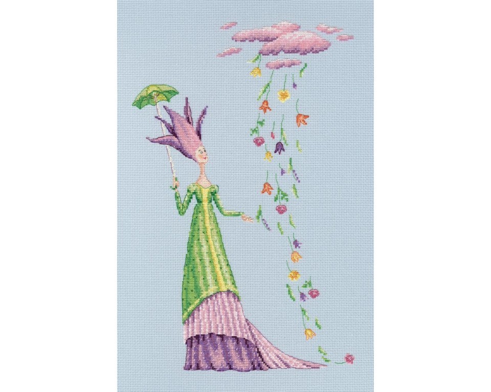 Cross-stitch kit "Where the flowers live", Article: M681