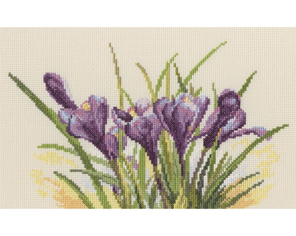Cross-Stitch Kit "Spring crocuses", Article: M584