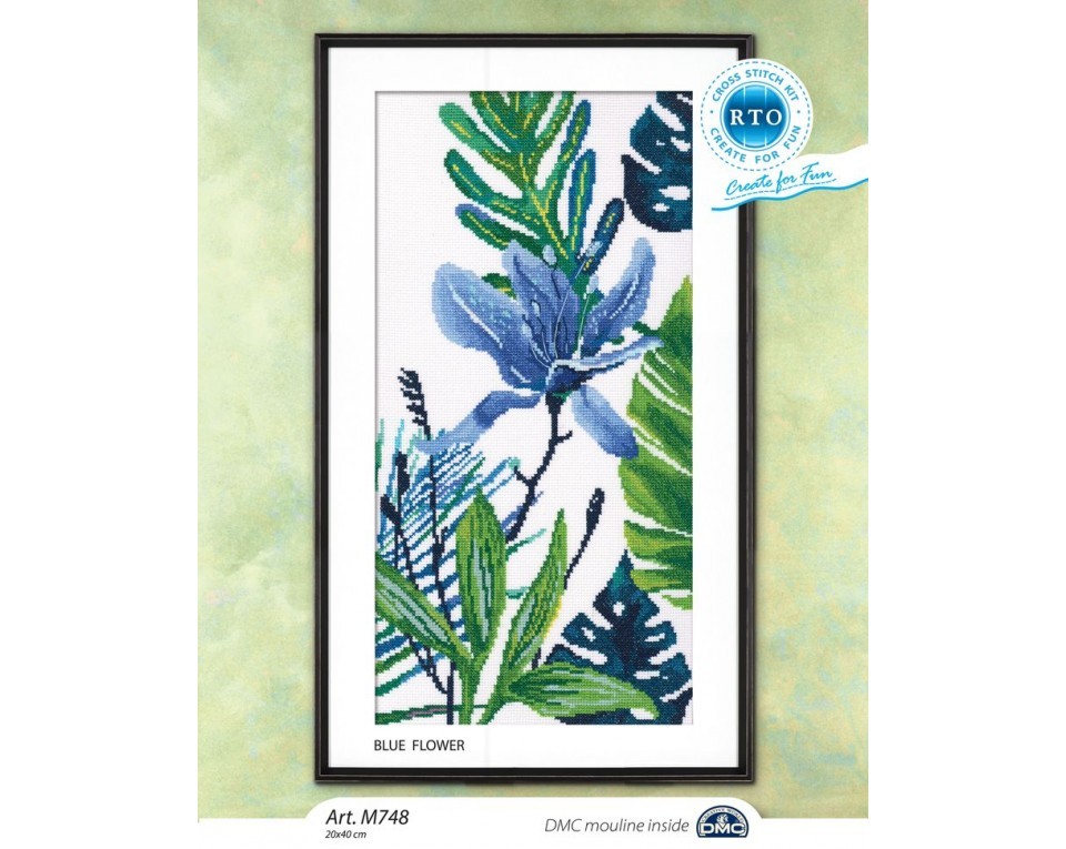 Cross-stitch kit "Blue flower", Article: M748