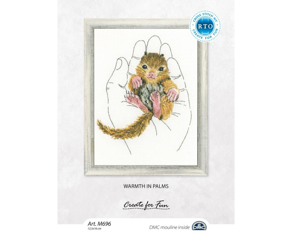 Cross-stitch kits "Warmth in palms", Article: M696