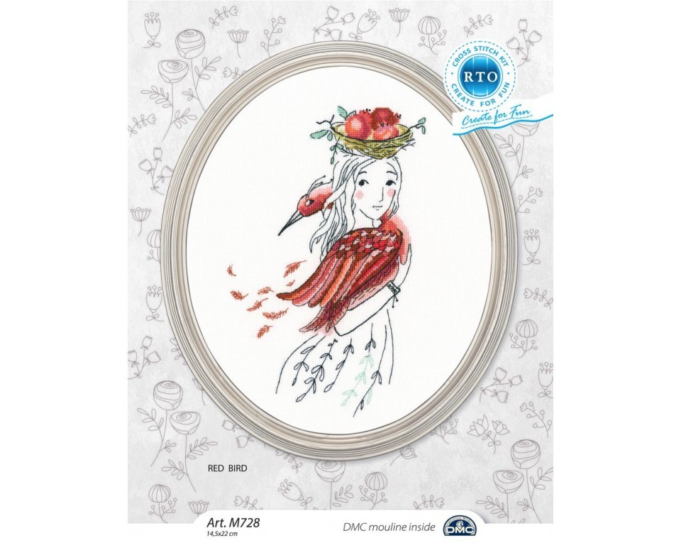 Cross-stitch kit "Red bird", Article: M728