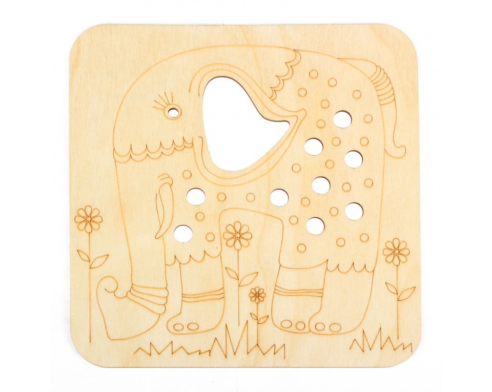 Plywood form "Buratini" - decorative plate, Article: DZ70026