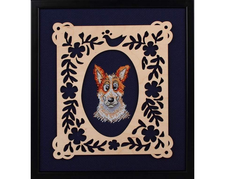 Cross-stitch kit with plywood form "Philosopher", Article: MBE9014