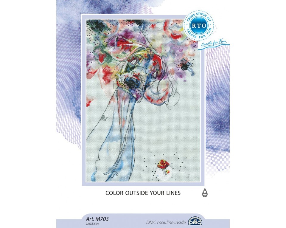 Cross-stitch kits "Color outside your lines", Article: M703
