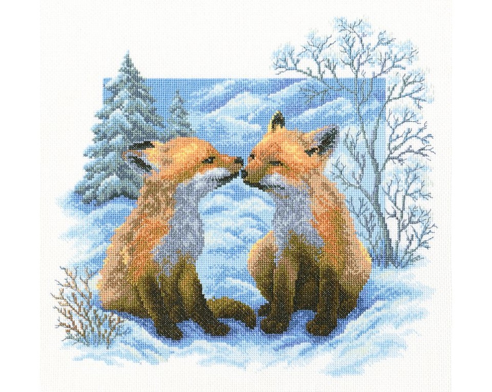 Cross-Stitch Kit "Fox cubsr", Article: M322
