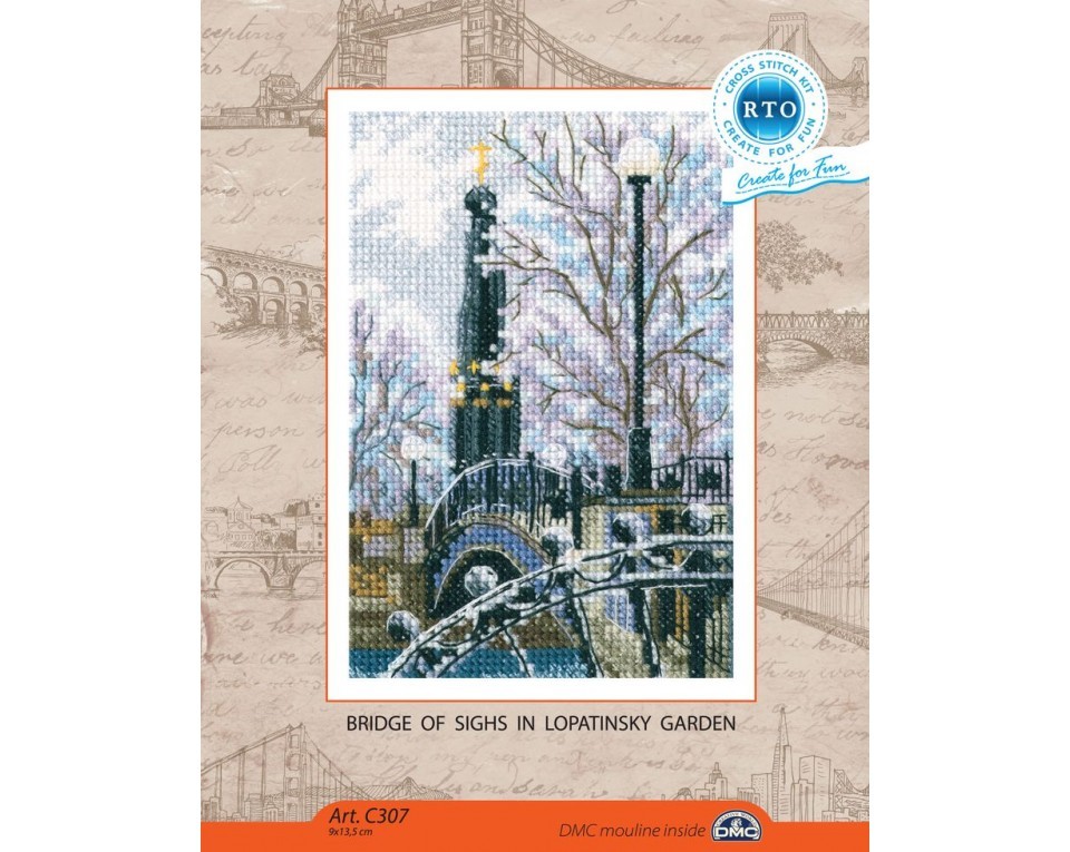 Cross-stitch kit "Bridge of sighs in the Lopatinsky Garden", Article: C307