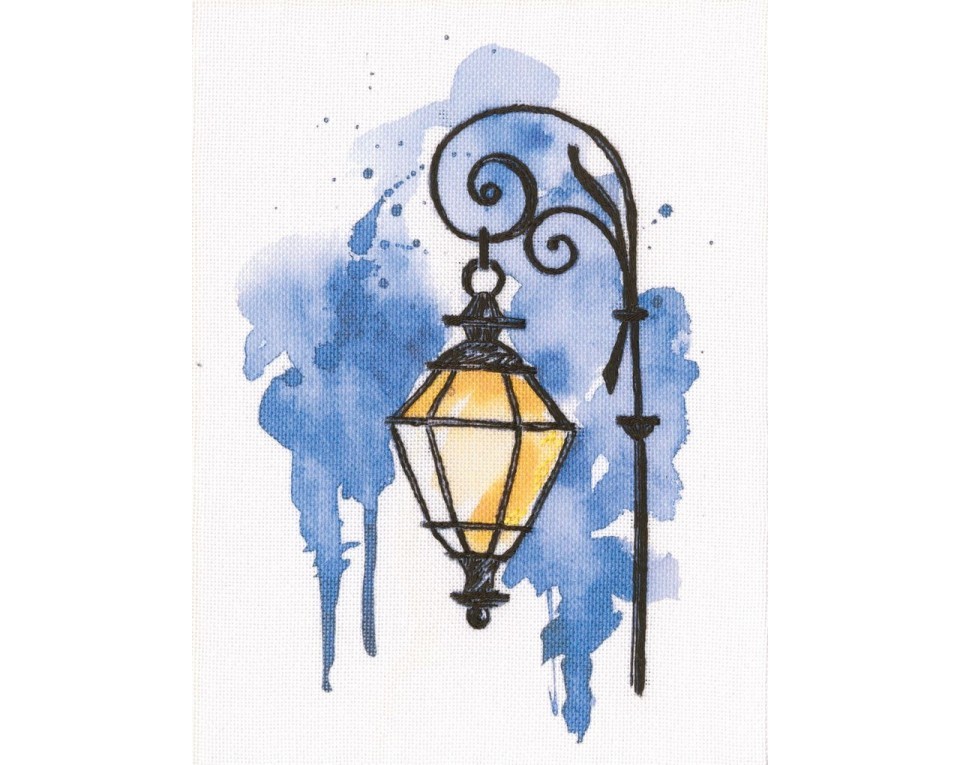 Cross-stitch kits with printed background "Paint by Threads", Article: DT-C008