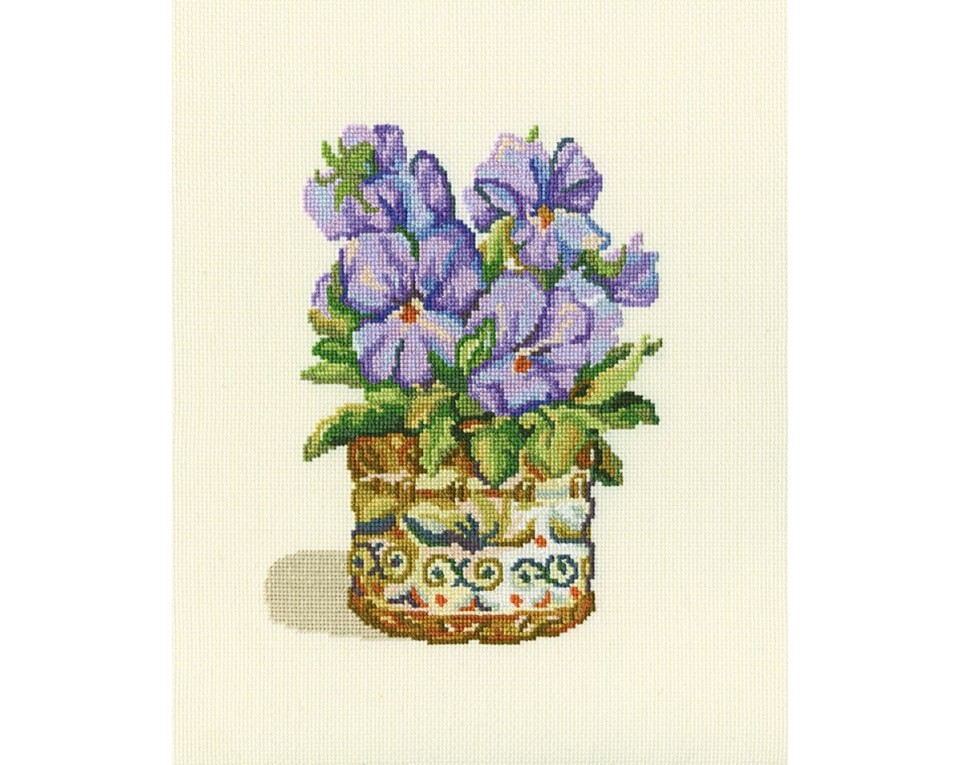 Cross-Stitch Kit "Purple violets", Article: C190