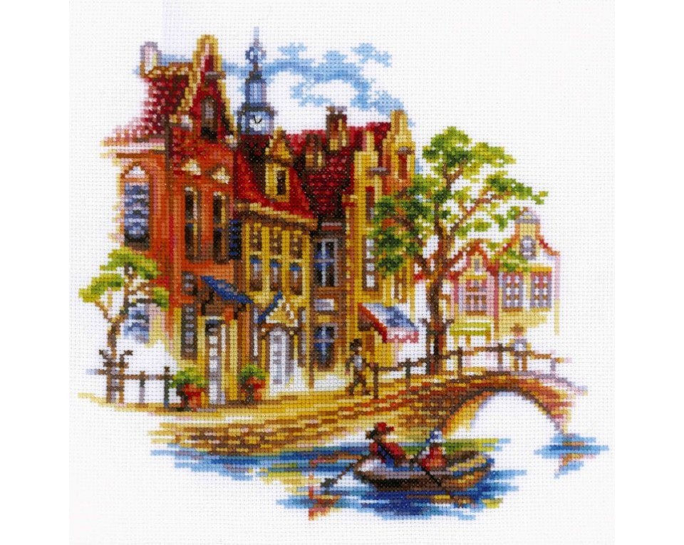 Cross-Stitch Kit "Touring Amsterdam", Article: M293