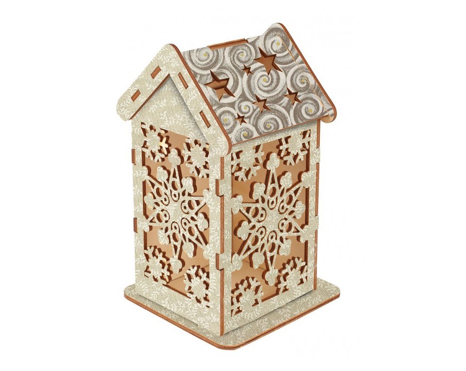 Plywood form - house for painting "Buratini", Article: DZ90085