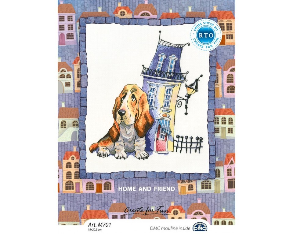 Cross-stitch kits "Home and friend", Article: M701