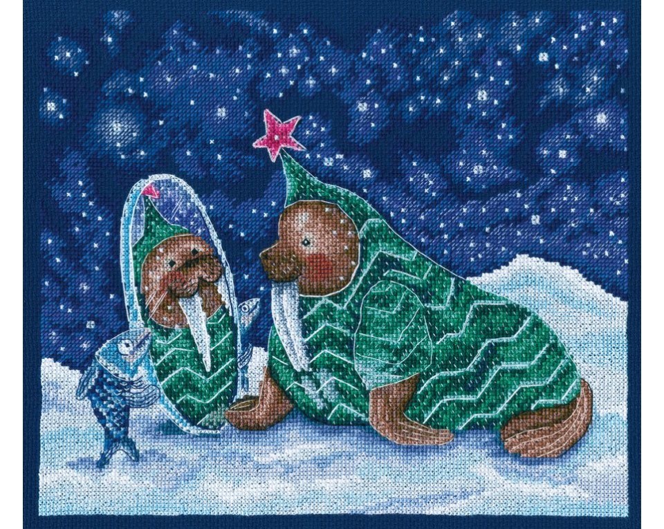 Cross-stitch kits "New Year on the ice floe", Article: M809