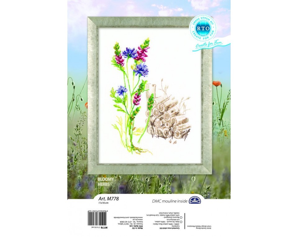 Cross-stitch kit "Bloomy herbs", Article: M778