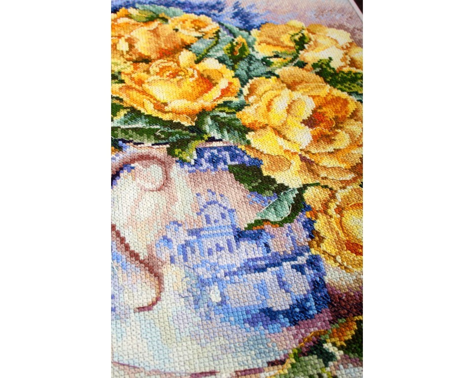 Cross-Stitch Kit "Yellow roses", Article: M599