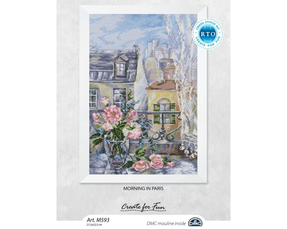 Cross-Stitch Kit "Morning in Paris", Article: M593