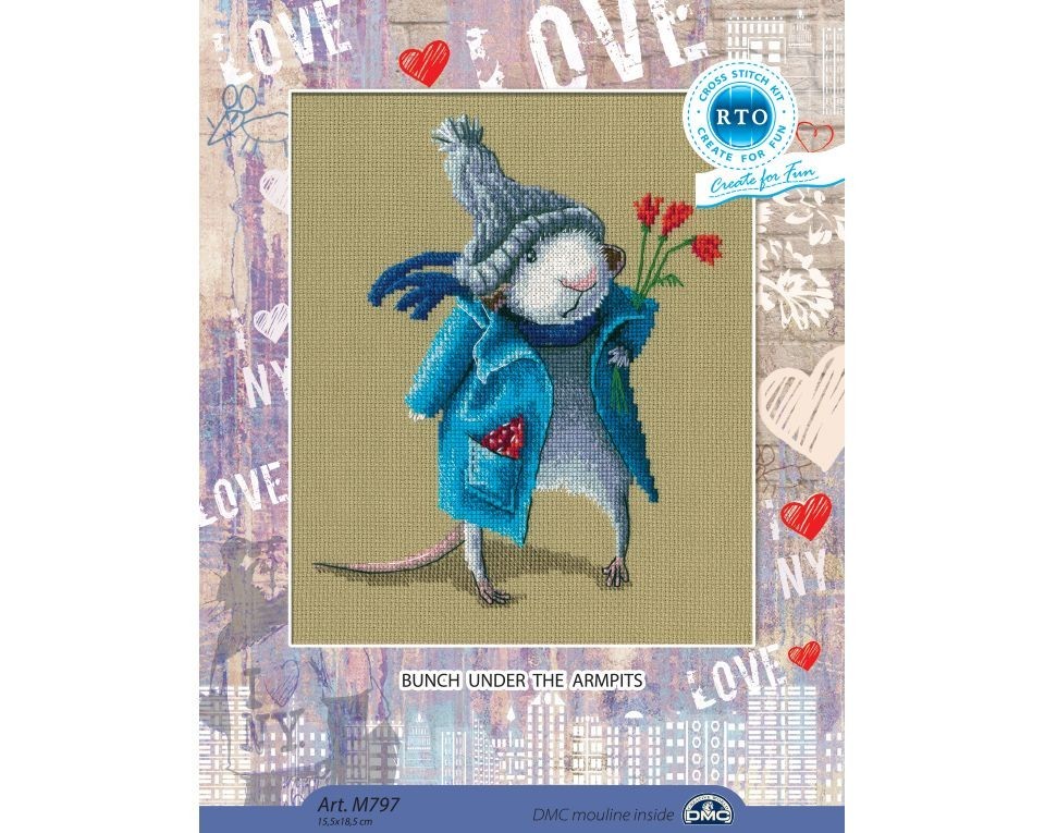 Cross-stitch kits "Bunch under the armpits", Article: M797