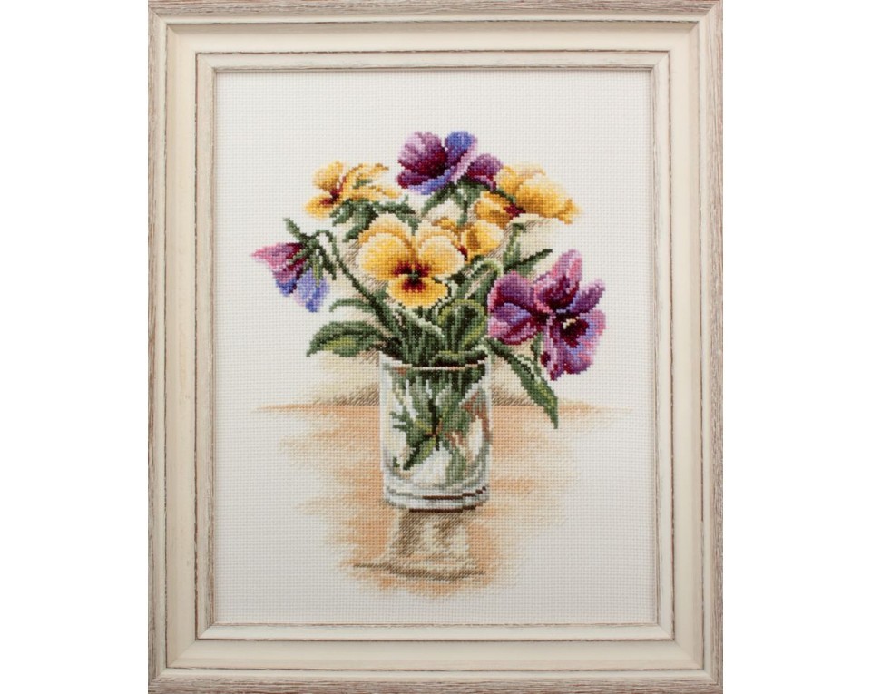 Cross-stitch kit "Vintage violets", Article: M560