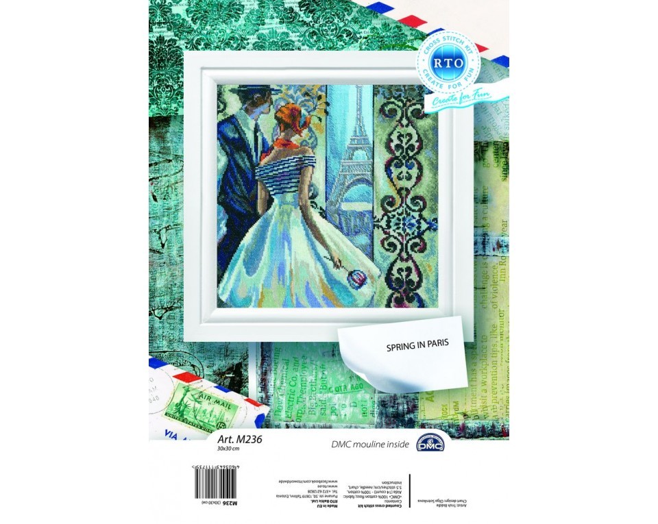 Cross-Stitch Kit "Spring in Paris", Article: M236