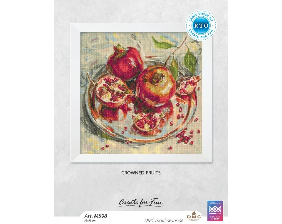 Cross-stitch kits "Crowned fruits", Article: M598