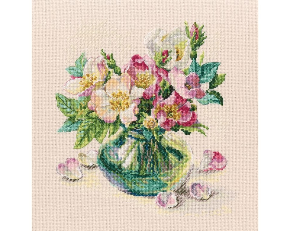 Cross-stitch kit "Tender briar flowers", Article: M721