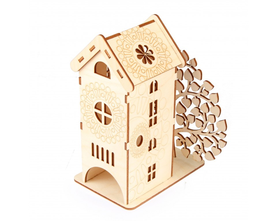 Plywood form "Tea house" "Buratini", Article: DZ20008