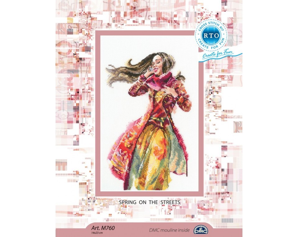 Cross-stitch kit "Spring on the streets", Article: M760