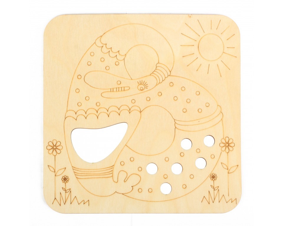 Plywood form "Buratini" - decorative plate, Article: DZ70021