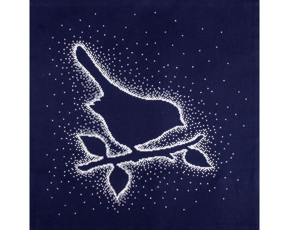 Cross-stitch kit "Snow silver. Bird", Article: CU014