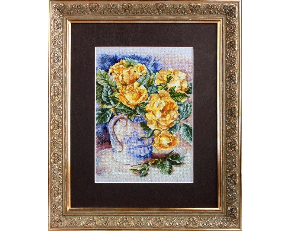 Cross-Stitch Kit "Yellow roses", Article: M599