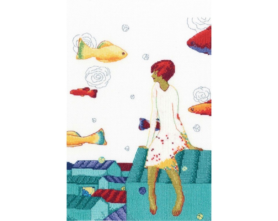 Cross-stitch kit "Floating among the clouds", Article: M714