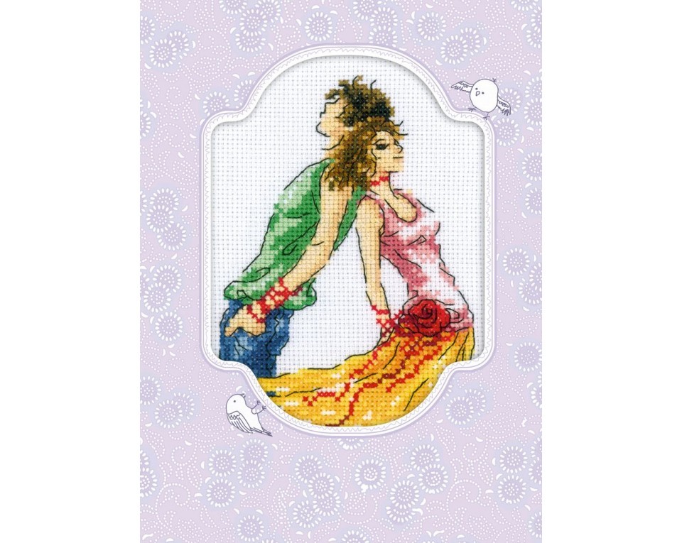 Cross-Stitch Kit - postcard "Dreams of youth", Article: CH806