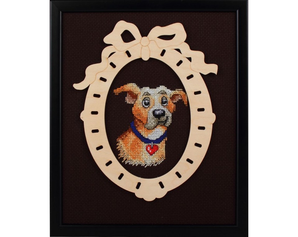 Cross-stitch kit with plywood form "Dreamer", Article: MBE9017